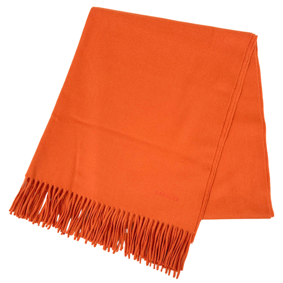 HERMES Orange Scarf - Picture 1 of 9